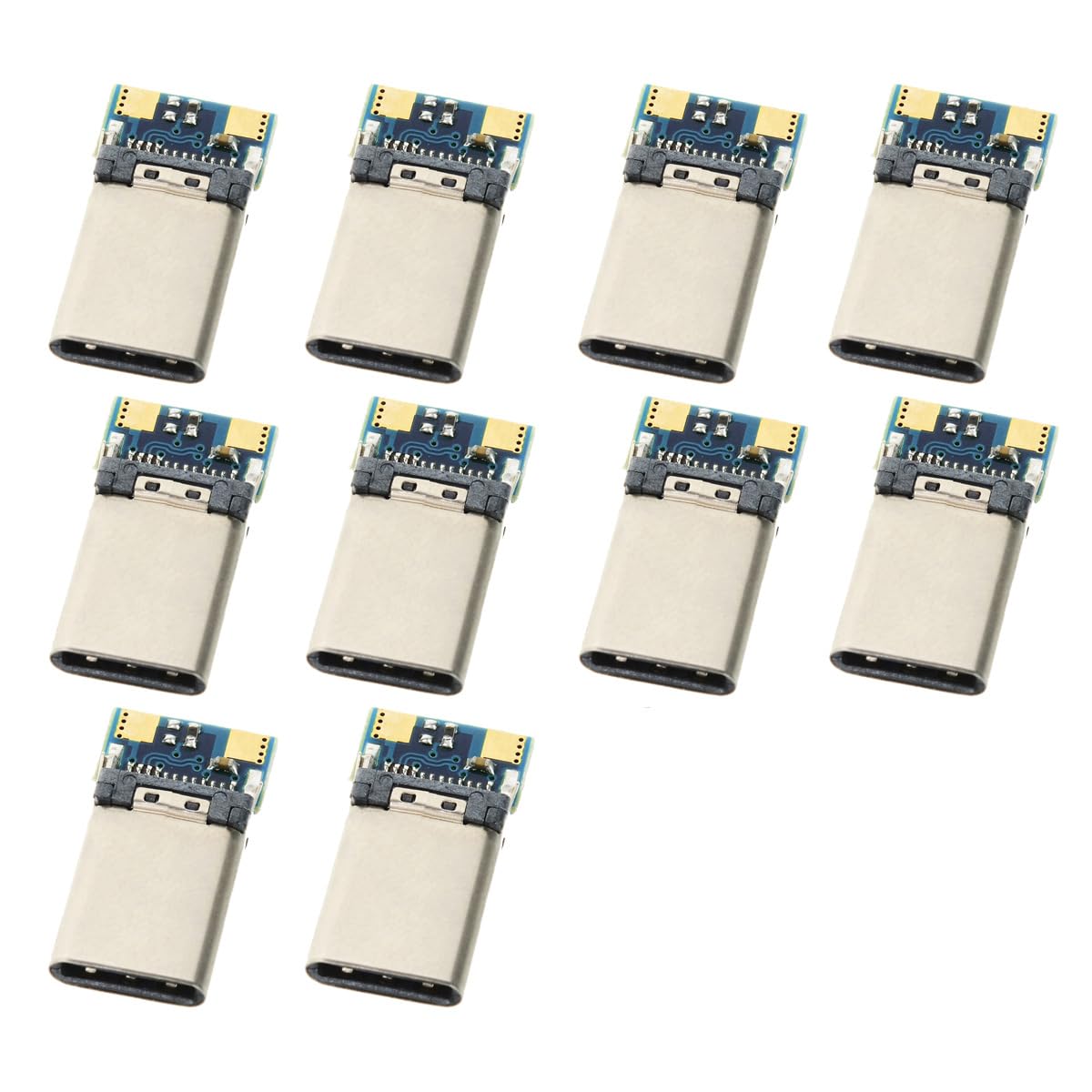 CY Connector 10pcs DIY 24pin USB 3.1 Type C USB-C Male Plug Connector SMT type with PC Board