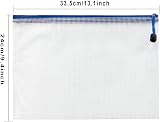 Northern Brothers 24Pcs A4 Plastic Wallets Zip Folders 12 Colors Office School view 2
