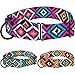 CollarDirect Aztec Martingale Collars for Dogs Heavy Duty Tribal Pattern Safety Nylon Training Collar Large Medium Small (Tribal Magenta, L, Neck Size 15