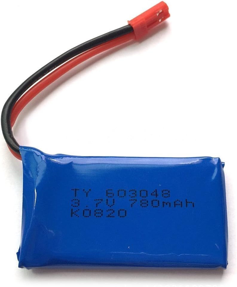 YUNIQUE GREEN-CLEAN-POWER - Rechargeable Lipo Battery 3.7V 780mAh for Drone, Blue - Image 3
