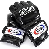 Fairtex FGV12 MMA Gloves, Official ONE Championship Leather Grappling Gear | Full-grain hide with triple-layer padding. Split knuckles, open-palm loop deliver thumb freedom for clinching and submissions
