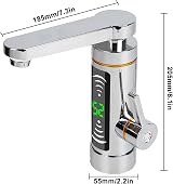 maxant 3300W Instant Hot Water Faucet Tap Digital Display Stainless Steel view 7