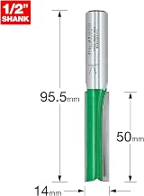 Trend CraftPro Straight Two Flute Router Cutter Bit 1/2 Inch Shank 14mm view 3