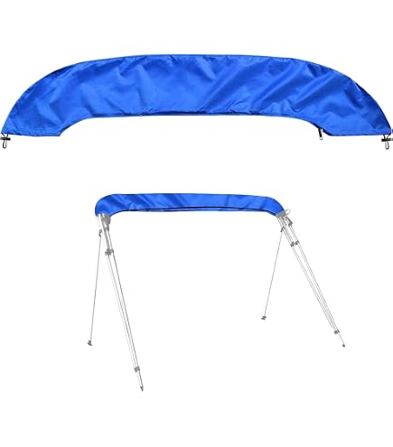 Housse De Rangement Bimini Top Beige - Cadre Carré 215,9-228,6 Cm Avec Trou Lumineux Et Sangles - Protection Marine Pour Tubes Carrés 3-4 Nœuds