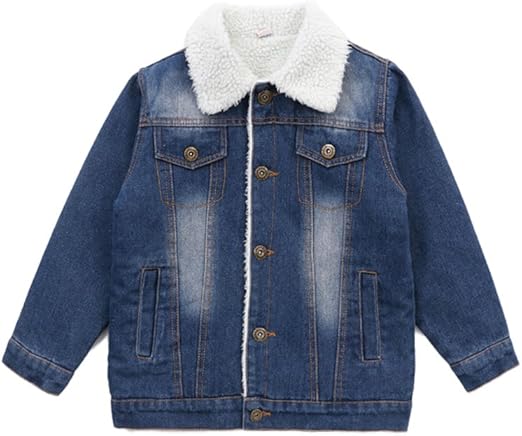 sherpa lined denim jacket boys
