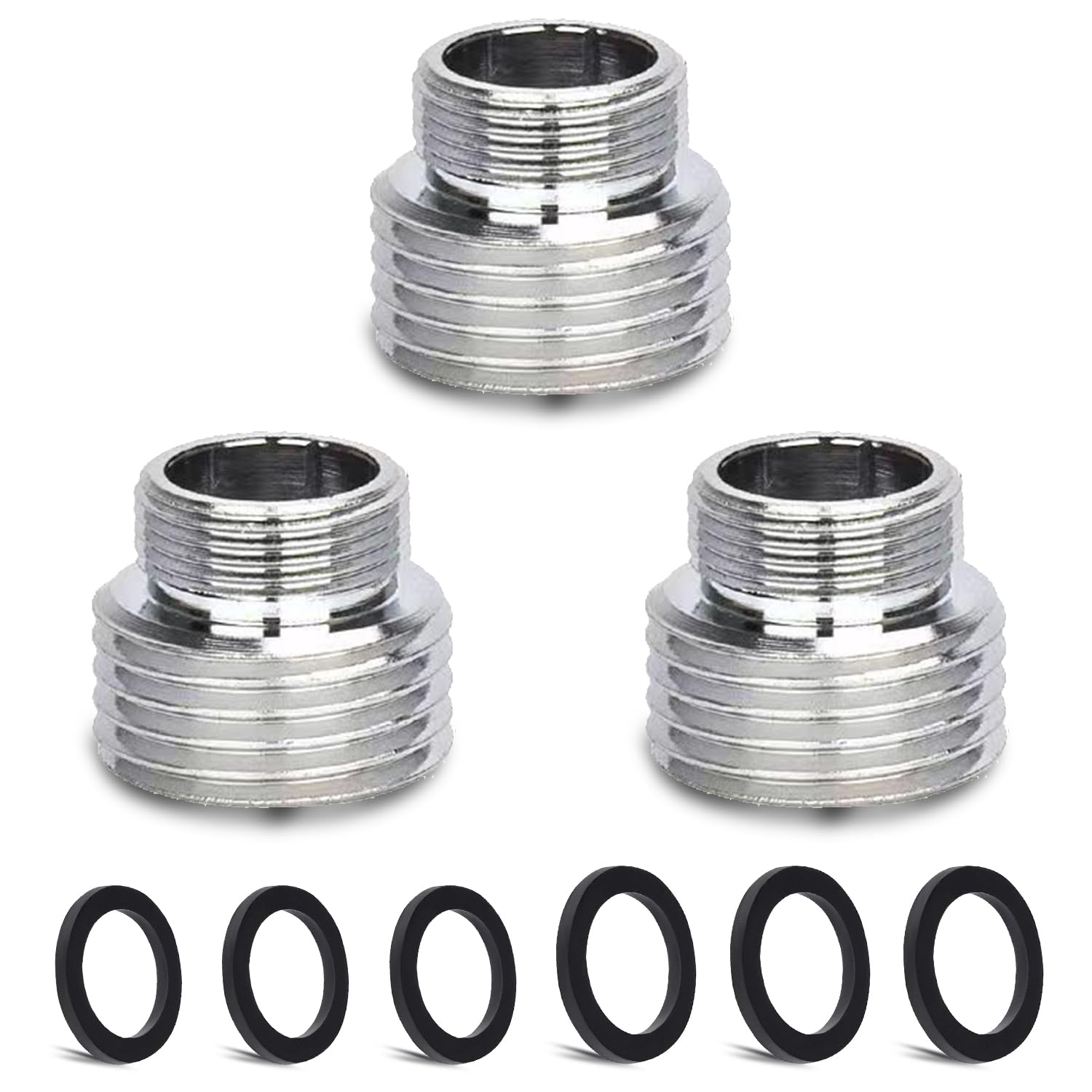 3 pcs Faucet Adapter Kit, CNYMANY Male M20mm to Male M16mm Kitchen Aerator Adapter Set Sink Faucet Adapter Connecting Garden Hose Water Filter Standard Hose via Diverter