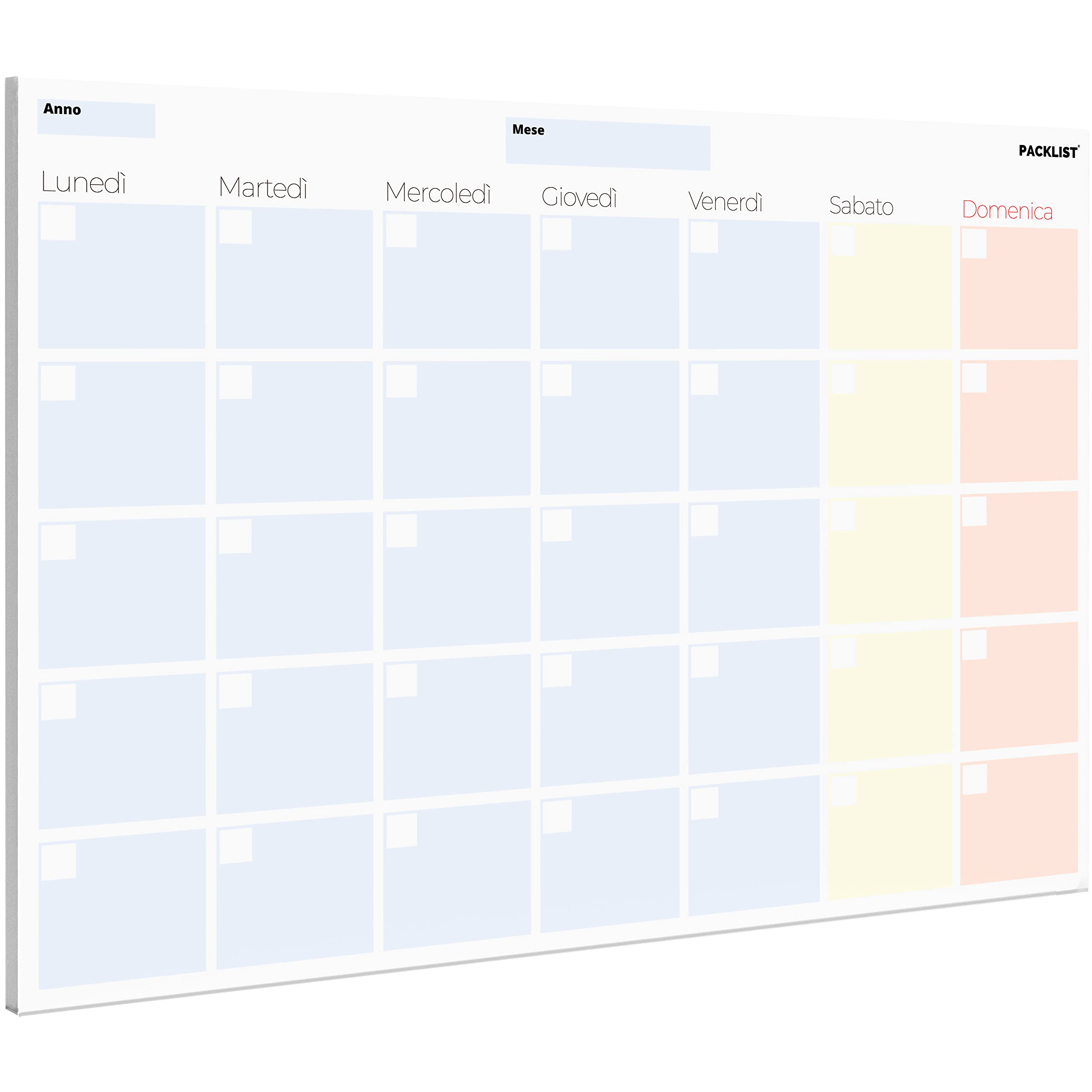 PACKLIST Monthly Planner Minimalist UK (Monthly Planner | A4 Italian)