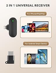 maxtopfit Wireless Lavalier Microphones for iPhone