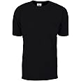 Shaka Wear Men's T Shirt – Max Heavyweight Cotton Short Sleeve Crew Neck Plain Tee Top Tshirts Regular Big Tall Size S-7XL