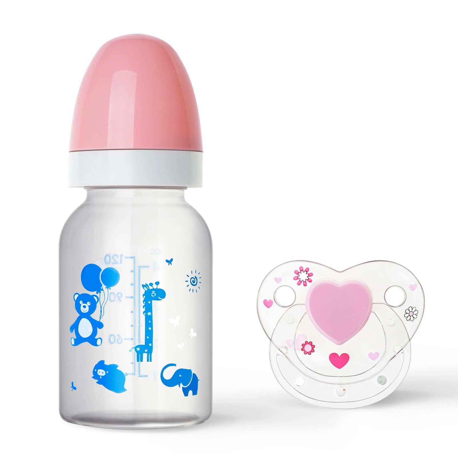 Photo 1 of *NO PACIFER*** JIZHI Baby Doll Bottle, Baby Doll Accessories for Reborn Baby Dolls, Pretend Play Feeding Toy Kids Gift (Pink)