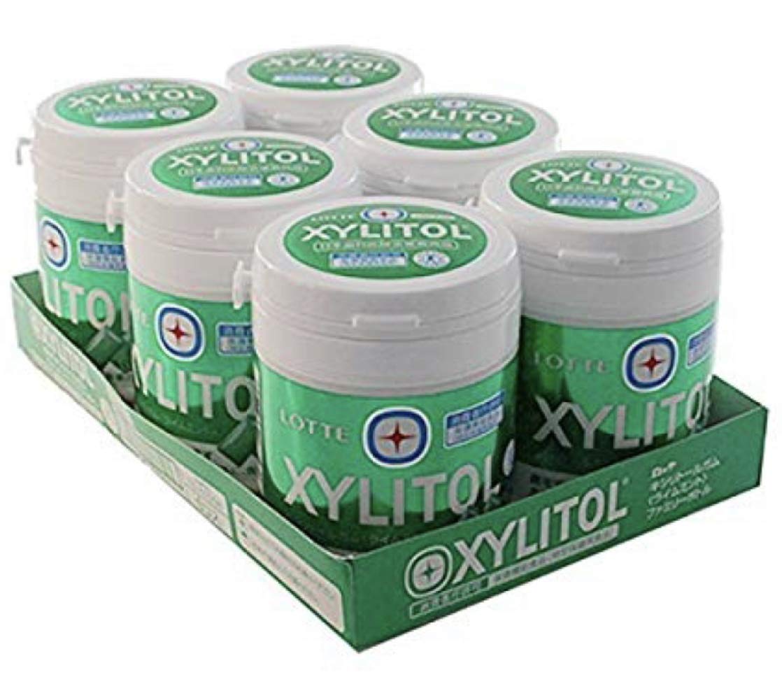 ロッテ キシリトール ガム ライムミント ファミリーボトル【特定保健用食品 特保】 143g×6個入商品画像