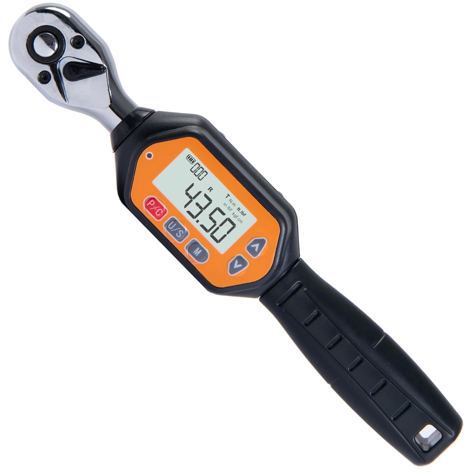 Beslands 3/8 inch Digital Torque Wrench, (1.8 to 60 Nm) (18.35-611.82 kgf.cm) Accurate of Clockwise ±2% / Counterclockwise ± 2.5% LED and Buzzer Calibrated (3/8-Inch Drive)