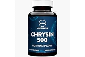 MRM Nutrition Chrysin 500mg | Hormone Balance | Promotes Healthy Testosterone Levels | Pure 5,7-Dihydroxyflavone | Gluten-Free + Vegan | 30 Servings