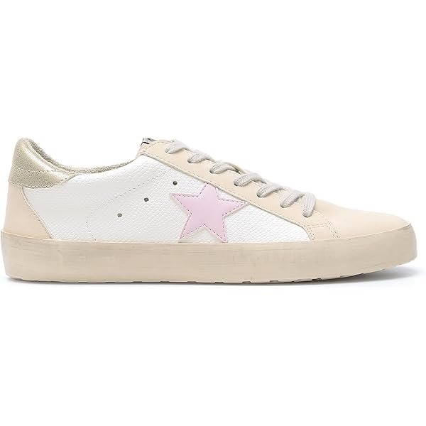 Amazon.com | Mi.iM Avery Rubber Sole Lace-up Star Sneaker(6, Light