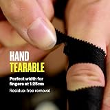 SPORTTAPE 2 Rolls Zinc Oxide Finger Tape 1.25cm Black 20m view 4