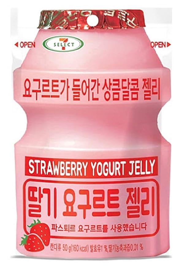 [Lotte] Yogurt Jelly Strawberry & Original Flavored (Gummi