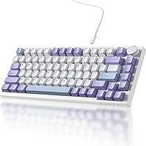 Teclado mecânico para jogos DAIDAI×AJAZZ AK820 75% com junta, fio