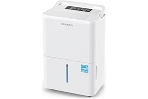 Kesnos 30 Pints Energy Star Dehumidifier for Spaces Up to 2,500 Sq. Ft, Quiet Dehumidifier for Home, Bedroom, Bathroom, Basement with Drain Hose, Featuring Mutile Mode, Auto Defrost, Timer Function