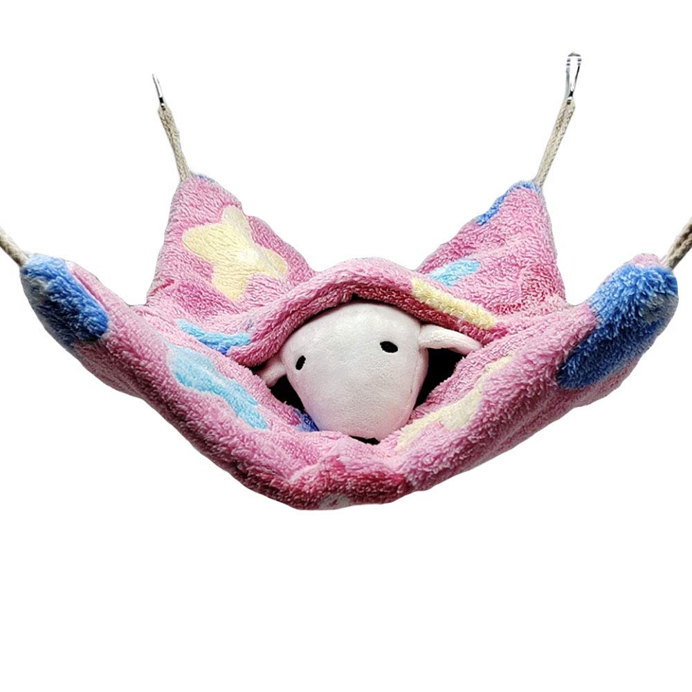 Oncpcare Envelope Shape Small Pet Hanging Nap Sack Sleep Bag Bed, Sugar Glider Cage Hammock, Guinea Pig Cage Accessories Bedding for Critter