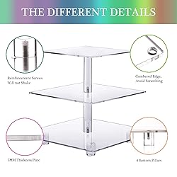 YestBuy 3 Tier Cupcake Stand - Premium Cupcake