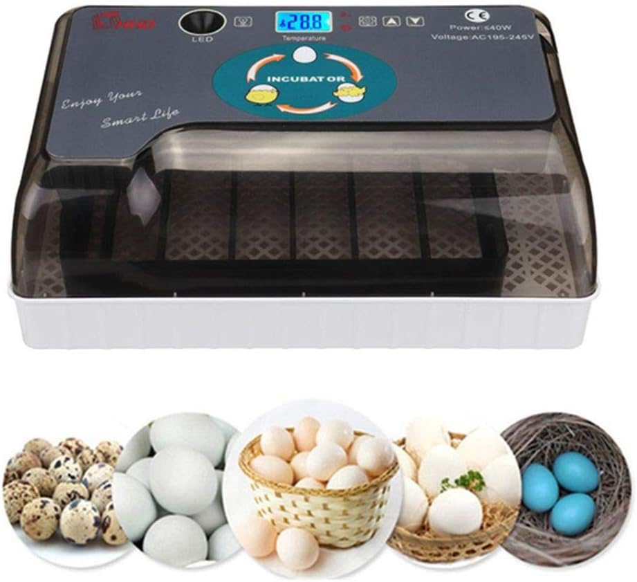 LUCKY ZERO 2025 Egg Incubator,Egg Hatching Incubator Machine High-Efficiency Led Lighting Automatic Hatcher,for Egg Duck Bird Turkey Eggs Home Use