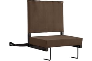 Buymoth Stadium Seat for Bleachers with Back Support Bleacher Seat Thick Cushion, Cup Holder, Carry Handle and Shoulder Strap for Outdoor Sports Events, Picnics, Beaches