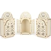 Sereliy Dia De Los Muertos Ofrenda Altar Kit, 3 Sets Mini Wooden Ofrenda Altar Shadow Box, Day of Dead Decorations for Celebration & Remembrance
