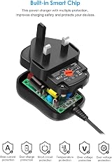 Outtag 12W Universal Power Adapter AC Charger 3V-12V 1A Multi Voltage DC Supply view 5