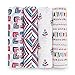 aden + anais Classic Swaddle Baby Blanket, 100% Cotton Muslin, Large 47 X 47 inch, 4 Pack, Flip Side
