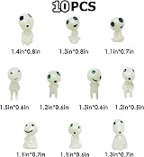 IRYNA Fairy Garden Accessories 10Pcs Glow in Dark Tree Elves Gnome Figurines view 5