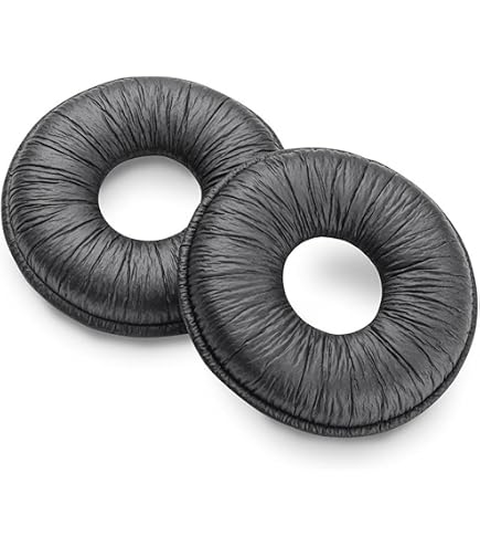 Plantronics 15729-05 Lot De 6 Paires De Coussinets D'oreille En Mousse De Rechange Pour Casques H51, H51N, H61, H61N, H91, H91N, H101, H101N, SP04, SP05, PLX400 Et PLX500 Noir