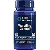 Life Extension Waistline Control™, S. indicus, Mangosteen, Meratrim®, Healthy Weight, Waistline, Non-GMO, Gluten Free, Vegetarian, 60 Capsules