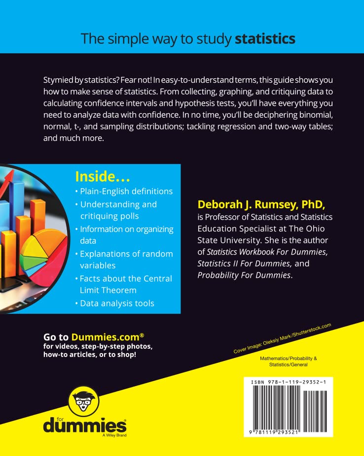 Statistics For Dummies (For Dummies (Lifestyle)) Statistics For Dummies (For Dummies (Lifestyle)) Paperback eTextbook