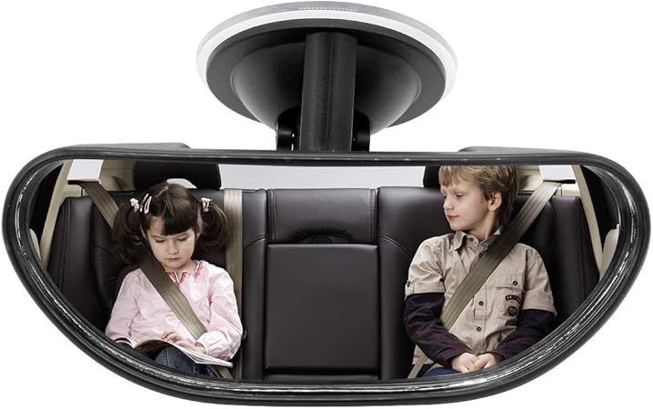 Yuhtech Retroviseur De Voiture Rotatif A 360 Degres Pour Voir Enfant Sur De Siege Bebe Miroir De Securite Amazon Fr Auto Et Moto