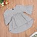 Lefyira Baby Girl Stripe Top Blouse Autumn Ruffle Sleeve Shirt Casual Clothes (12-18 Months, Black+White)