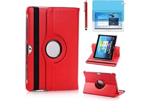 Case for Samsung Galaxy Tab 2 10.1 inch Tablet (GT-P5100 GT-P5110 GT-P5113), 360 Degree Rotating Stand Case Full Protective C