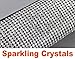 U&M 4 Packs Bling Bling Seat Belt Shoulder Pads, Luster Crystal Car Seatbelt Covers Diamond Car Decor Accessories for Women
