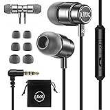 UliX Rider Wired Earbuds in-Ear Headphones, Earphones with Microphone, 5 Years Warranty, with Anti-Tangle, Reinforced Cable,