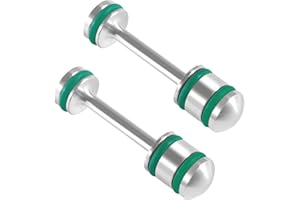 HUTUDAN 2-Pack Oil Diverter Barbell 6061-T6 Aluminum Alloy for GM Gen III & IV LS Engines - Fits LS1 LS2 LS3 LS6 LQ4 LQ9 L92 L99 4.8L 5.3L 5.7L 6.0L 6.2L - Billet Rear Galley Plug Performance Upgrade