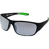 IRONMAN Men's Flex Sunglasses Wrap, Matte Black Rubberized, 62 mm
