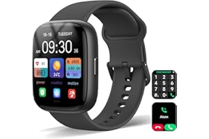 Smart Watch for Women Men, Alexa Built-in, 1.83" HD Touchscreen Fitness Tracker with Bluetooth Calling, Fitness Watch with Sl