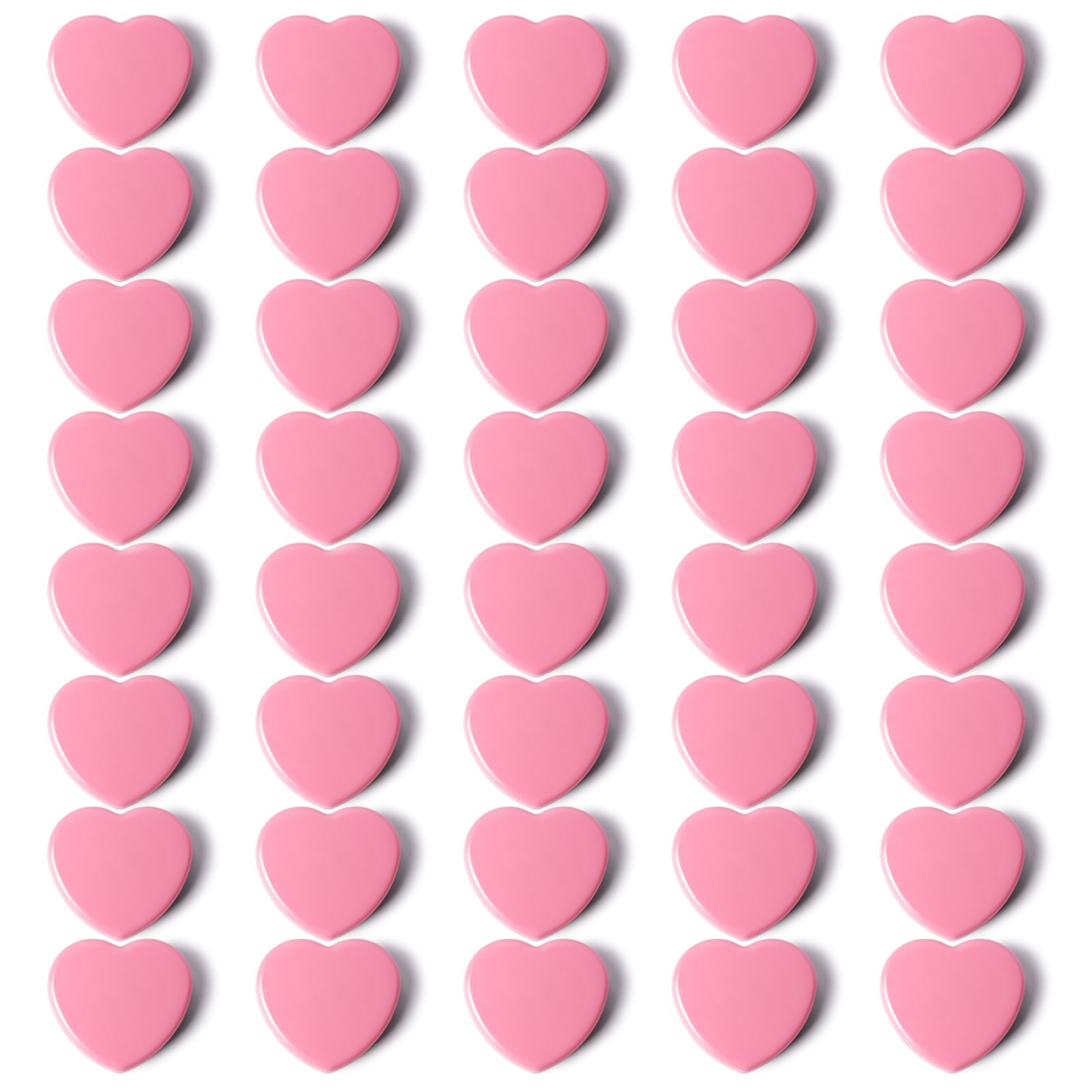Photo 1 of **MISSING PARTS**
PYJLBX 40PCS Fridge Magnets - Mini Heart Refrigerator Magnets - Heavy Duty Strong Magnets for Whiteboard, Map & Locker, Cute Pink Small Decorative Magnet for Classroom, Kitchen, Office, Home, Cabinet