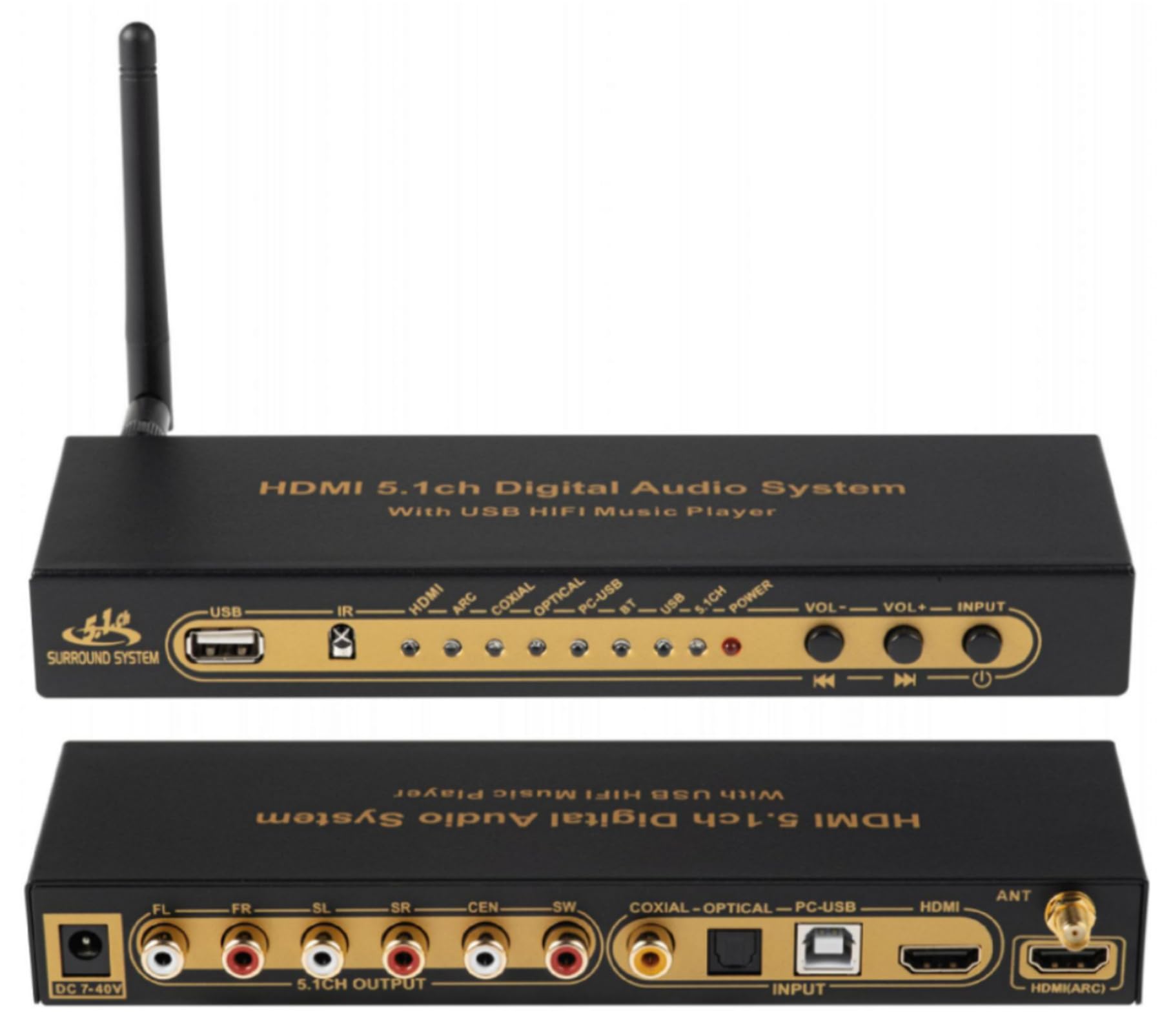 HDMI Audio Converter Decoder DAC DTS AC3 FLAC PCUSB APE 4K*2K Extractor Converter Splitter Digital SPDIF ARC