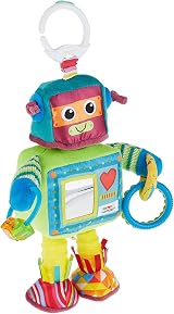 LAMAZE Rusty the Robot Clip On Pram Toy Sensory Baby Gift 0-6 Months