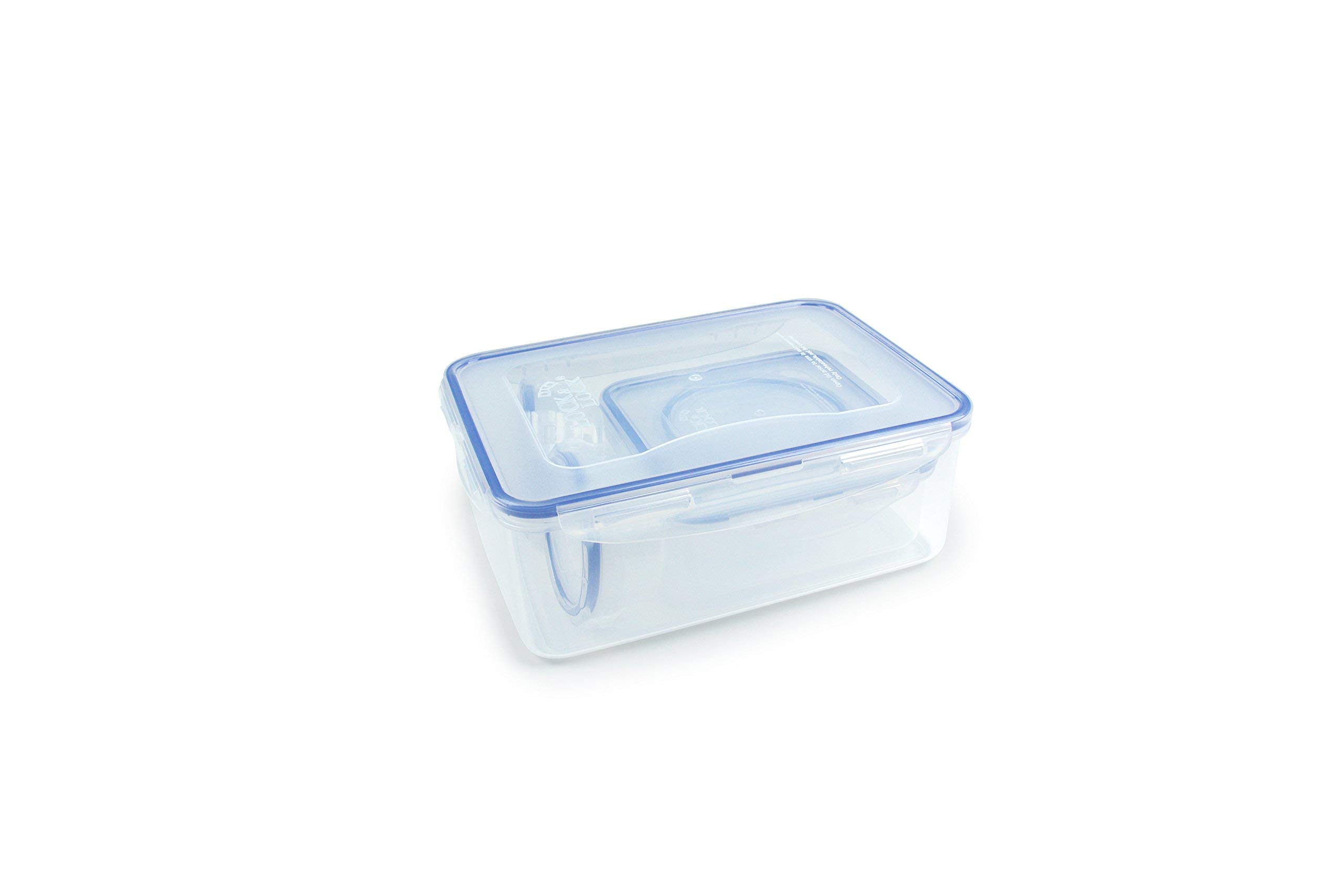 5pce container set - Assort shapes 2.6lt rect/870ml sq/300ml rd/2 x 100ml rd)