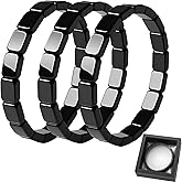 Xooclys Hematite Black Bracelet Men, 3Pcs Natural Stone Beaded Stretch Bracelet for Regain Confidence and Charm, Positive Energy Jewelry, Inspirational Gift for Men