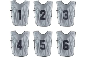 PATIKIL Soccer Training Vest, Team Sports Pinnies Reversible Numbered Soccer Practice Pennies Jerseys Bibs