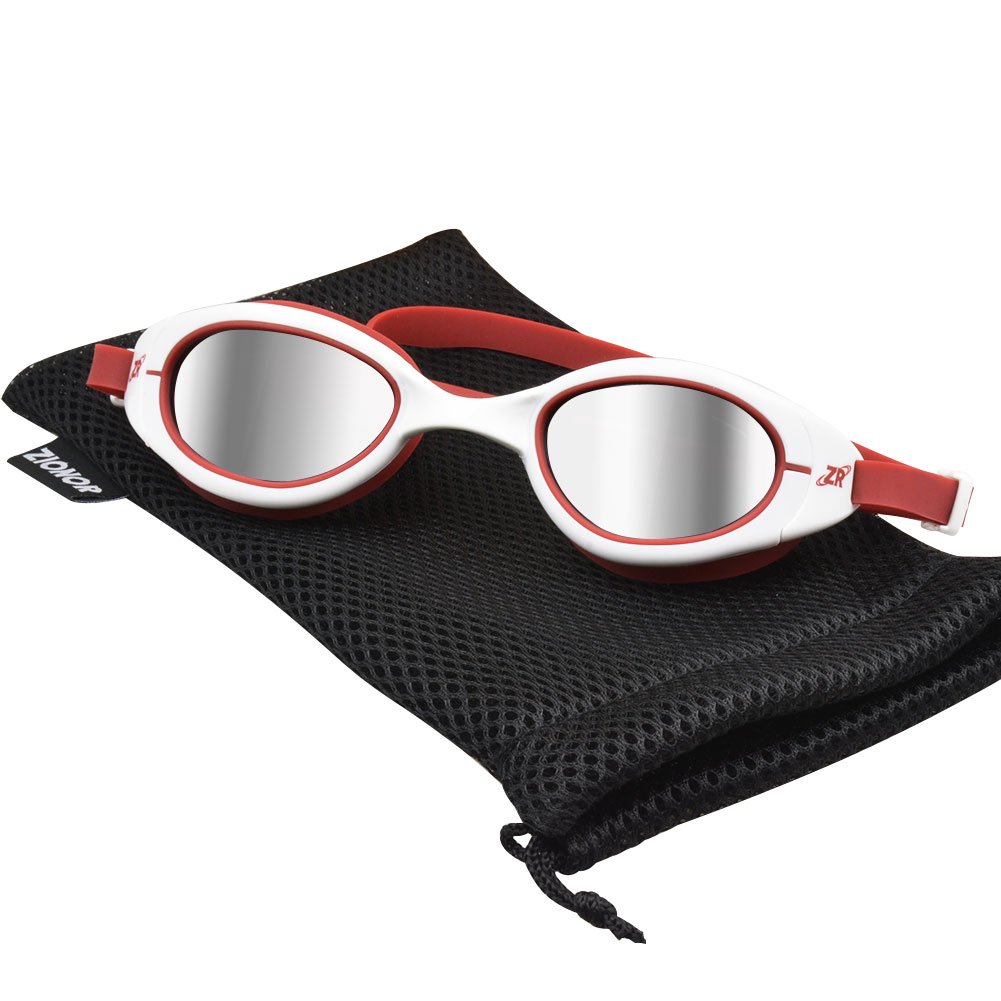 Zionor Swimming Goggles, G1 Polarized Swim Goggles With Mirror/Smoke