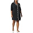 Amazon Essentials Women's Piped Nightshirt (Available in Plus Size)