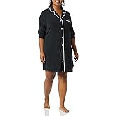 Amazon Essentials Women's Piped Nightshirt (Available in Plus Size)